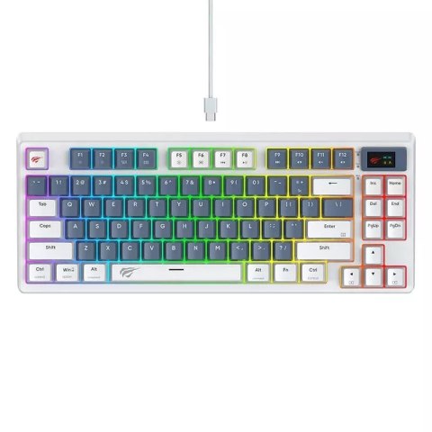 Havit Klawiatura mechaniczna gamingowa Havit KB884L Biała Havit Klawiatura mechaniczna gamingowa Havit KB884L Biała