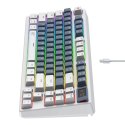 Havit Klawiatura mechaniczna gamingowa Havit KB884L Biała