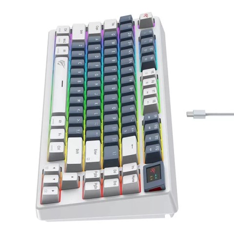 Havit Klawiatura mechaniczna gamingowa Havit KB884L Biała Havit Klawiatura mechaniczna gamingowa Havit KB884L Biała