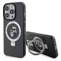 Karl Lagerfeld Etui Karl Lagerfeld KLHMP15XHMRSKCK iPhone 15 Pro Max 6.7" czarny/black hardcase Ring Stand Karl&Choupettte MagSafe