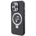 Karl Lagerfeld Etui Karl Lagerfeld KLHMP15XHMRSKCK iPhone 15 Pro Max 6.7" czarny/black hardcase Ring Stand Karl&Choupettte MagSafe