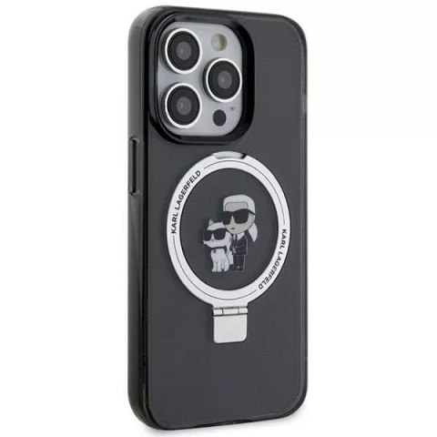 Karl Lagerfeld Etui Karl Lagerfeld KLHMP15XHMRSKCK iPhone 15 Pro Max 6.7" czarny/black hardcase Ring Stand Karl&Choupettte MagSafe Karl Lagerfeld Etui Karl Lagerfeld KLHMP15XHMRSKCK iPhone 15 Pro Max 6.7" czarny/black hardcase Ring Stand Karl&Choupettte MagSafe