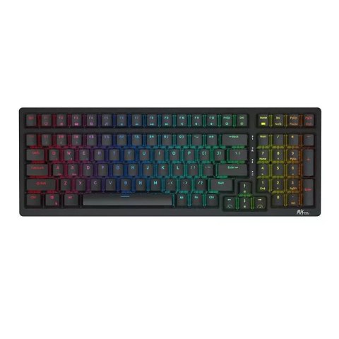 Royal Kludge Klawiatura mechaniczna Royal Kludge RK98 RGB, Red switch (czarna) Royal Kludge Klawiatura mechaniczna Royal Kludge RK98 RGB, Red switch (czarna)