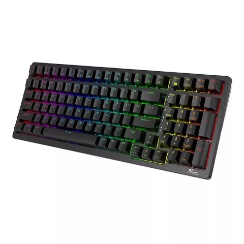 Royal Kludge Klawiatura mechaniczna Royal Kludge RK98 RGB, Red switch (czarna) Royal Kludge Klawiatura mechaniczna Royal Kludge RK98 RGB, Red switch (czarna)
