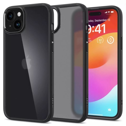 Spigen Etui Spigen Ultra Hybrid, frost black do iPhone 15 Plus Spigen Etui Spigen Ultra Hybrid, frost black do iPhone 15 Plus
