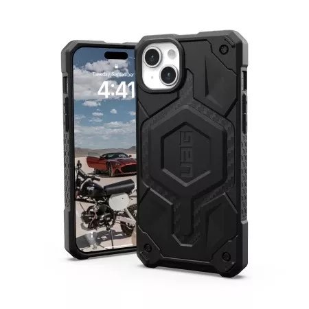 UAG Etui UAG Monarch Pro - obudowa ochronna do iPhone 15 Plus kompatybilna z MagSafe (carbon fiber) UAG Etui UAG Monarch Pro - obudowa ochronna do iPhone 15 Plus kompatybilna z MagSafe (carbon fiber)