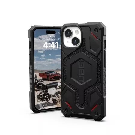 UAG Etui UAG Monarch Pro - obudowa ochronna do iPhone 15 kompatybilna z MagSafe (kevlar black) UAG Etui UAG Monarch Pro - obudowa ochronna do iPhone 15 kompatybilna z MagSafe (kevlar black)