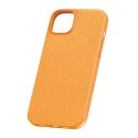 Baseus Etui na telefon iPhone 15 Plus Baseus Fauxther Series (Pomarańczowy)