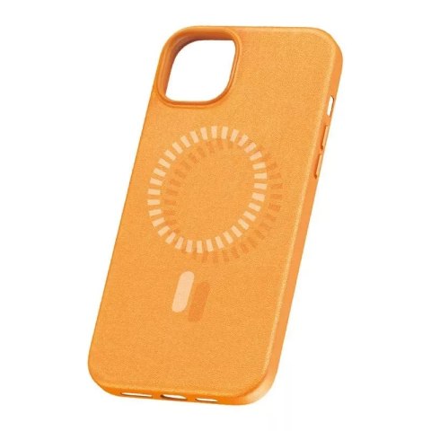 Baseus Magnetyczne Etui na telefon iPhone 15 Pro Baseus Fauxther Series (Pomarańczowe) Baseus Magnetyczne Etui na telefon iPhone 15 Pro Baseus Fauxther Series (Pomarańczowe)