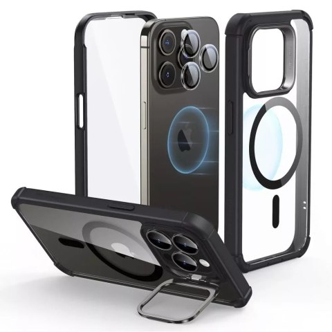 ESR Etui ESR Armor Tough Kickstand Halolock Magsafe do Apple iPhone 15 Pro Clear/Black ESR Etui ESR Armor Tough Kickstand Halolock Magsafe do Apple iPhone 15 Pro Clear/Black