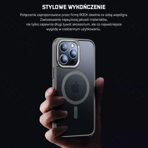 Rock Etui ROCK Shield MagSafe Etui Case do iPhone 15 Pro Max Rock Etui ROCK Shield MagSafe Etui Case do iPhone 15 Pro Max