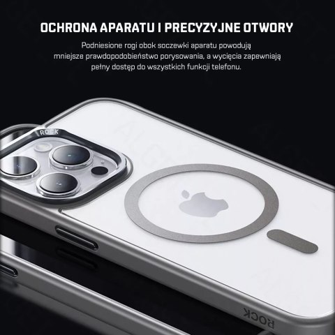 Rock Etui ROCK Shield MagSafe Etui Case do iPhone 15 Pro Max Rock Etui ROCK Shield MagSafe Etui Case do iPhone 15 Pro Max