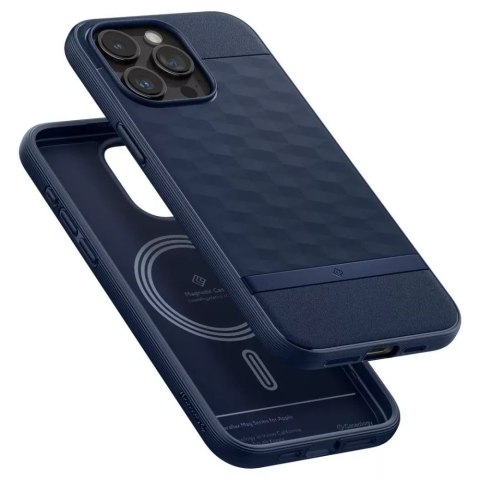 Spigen Etui Caseology Parallax Mag Magsafe do Apple iPhone 15 Pro Max Midnight Blue Spigen Etui Caseology Parallax Mag Magsafe do Apple iPhone 15 Pro Max Midnight Blue