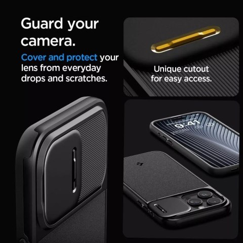 Spigen Etui Spigen Optik Armor Mag Magsafe do Apple iPhone 15 Pro Black Spigen Etui Spigen Optik Armor Mag Magsafe do Apple iPhone 15 Pro Black