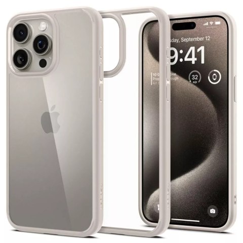Spigen Etui Spigen Ultra Hybrid do Apple iPhone 15 Pro Max Natural Titanium Spigen Etui Spigen Ultra Hybrid do Apple iPhone 15 Pro Max Natural Titanium