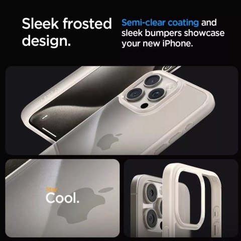 Spigen Etui Spigen Ultra Hybrid do Apple iPhone 15 Pro Max Natural Titanium Spigen Etui Spigen Ultra Hybrid do Apple iPhone 15 Pro Max Natural Titanium