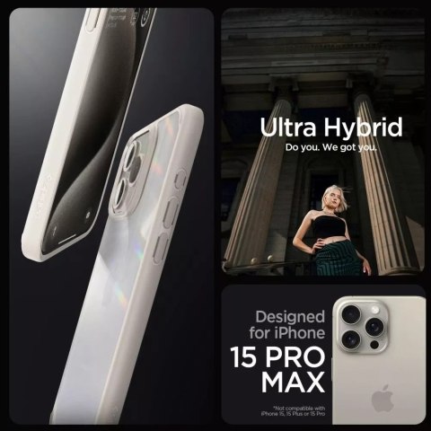 Spigen Etui Spigen Ultra Hybrid do Apple iPhone 15 Pro Natural Titanium Spigen Etui Spigen Ultra Hybrid do Apple iPhone 15 Pro Natural Titanium