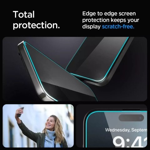 Spigen Szkło hartowane Spigen Glas.tR "Ez Fit" do Apple iPhone 15 / 16 Privacy Spigen Szkło hartowane Spigen Glas.tR "Ez Fit" do Apple iPhone 15 / 16 Privacy