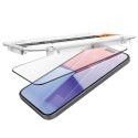Spigen Szkło hartowane do iPhone 15 Plus / 16 Plus Spigen Glas.TR "EZ FIT" przezroczyste z czarną ramką na ekran telefonu