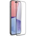 Spigen Szkło hartowane do iPhone 15 Plus / 16 Plus Spigen Glas.TR "EZ FIT" przezroczyste z czarną ramką na ekran telefonu