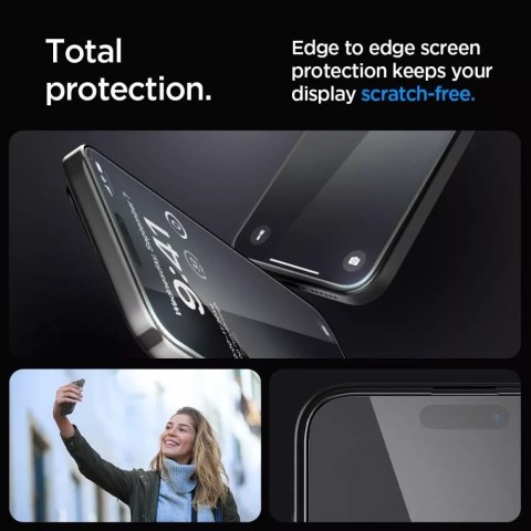 Spigen Szkło hartowane spigen glas.tr "ez fit" fc iphone 15 pro max black Spigen Szkło hartowane spigen glas.tr "ez fit" fc iphone 15 pro max black
