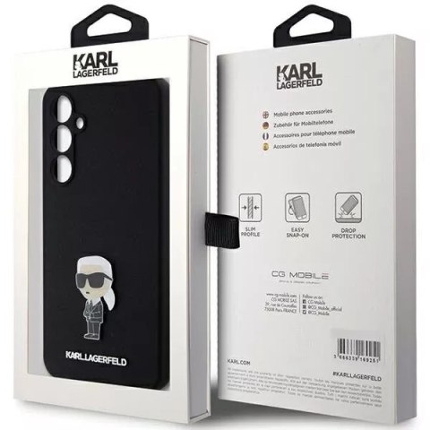 Karl Lagerfeld Etui Karl Lagerfeld KLHCS23FEMHKNPK do Samsung Galaxy S23 FE S711 czarny/black Silicone Ikonik Metal Pin Karl Lagerfeld Etui Karl Lagerfeld KLHCS23FEMHKNPK do Samsung Galaxy S23 FE S711 czarny/black Silicone Ikonik Metal Pin