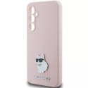 Karl Lagerfeld Etui Karl Lagerfeld KLHCS23FESMHCNPP do Samsung Galaxy S23 FE S711 różowy/pink Silicone Choupette Metal Pin