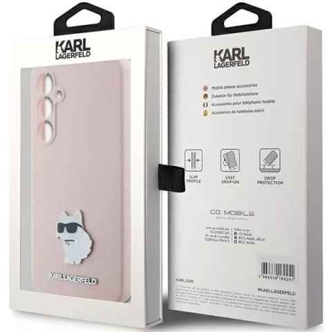 Karl Lagerfeld Etui Karl Lagerfeld KLHCS23FESMHCNPP do Samsung Galaxy S23 FE S711 różowy/pink Silicone Choupette Metal Pin Karl Lagerfeld Etui Karl Lagerfeld KLHCS23FESMHCNPP do Samsung Galaxy S23 FE S711 różowy/pink Silicone Choupette Metal Pin