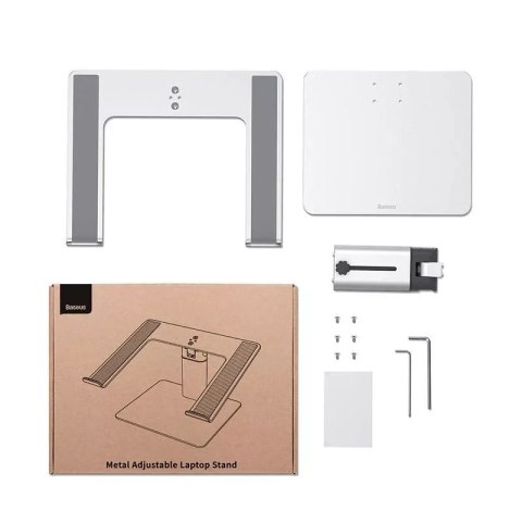 Baseus Podstawka pod laptop Baseus 11-17", regulowana (srebrna) Baseus Podstawka pod laptop Baseus 11-17", regulowana (srebrna)