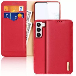 Dux Ducis Etui DUX DUCIS Hivo - skórzane etui portfelik do Samsung Galaxy S24 czerwone