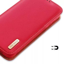 Dux Ducis Etui DUX DUCIS Hivo - skórzane etui portfelik do Samsung Galaxy S24 czerwone