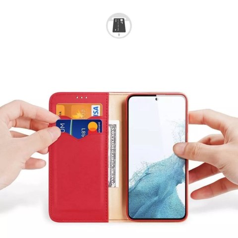 Dux Ducis Etui DUX DUCIS Hivo - skórzane etui portfelik do Samsung Galaxy S24 czerwone Dux Ducis Etui DUX DUCIS Hivo - skórzane etui portfelik do Samsung Galaxy S24 czerwone