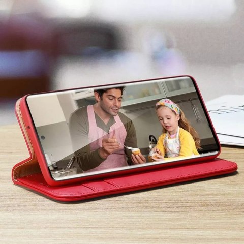 Dux Ducis Etui DUX DUCIS Hivo - skórzane etui portfelik do Samsung Galaxy S24 czerwone Dux Ducis Etui DUX DUCIS Hivo - skórzane etui portfelik do Samsung Galaxy S24 czerwone