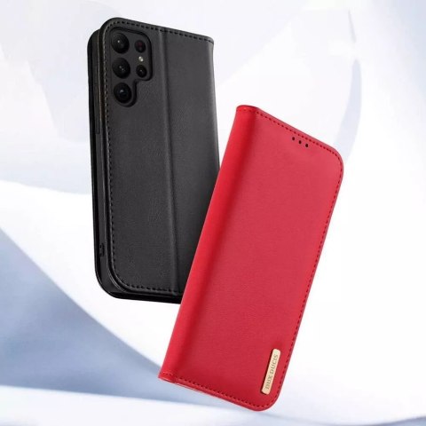 Dux Ducis Etui DUX DUCIS Hivo - skórzane etui portfelik do Samsung Galaxy S24 czerwone Dux Ducis Etui DUX DUCIS Hivo - skórzane etui portfelik do Samsung Galaxy S24 czerwone