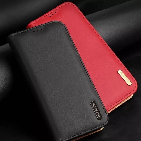 Dux Ducis Etui DUX DUCIS Hivo - skórzane etui portfelik do Samsung Galaxy S24 czerwone Dux Ducis Etui DUX DUCIS Hivo - skórzane etui portfelik do Samsung Galaxy S24 czerwone