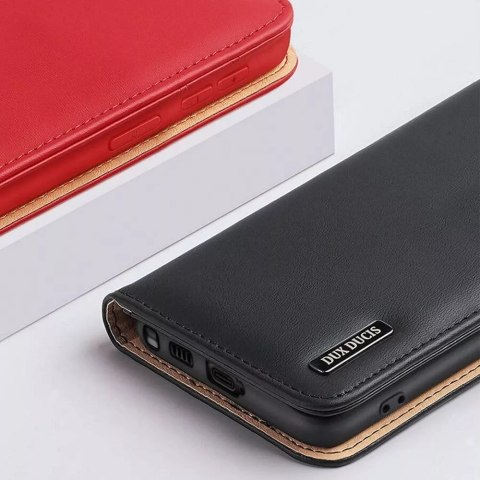 Dux Ducis Etui DUX DUCIS Hivo - skórzane etui portfelik do Samsung Galaxy S24 czerwone Dux Ducis Etui DUX DUCIS Hivo - skórzane etui portfelik do Samsung Galaxy S24 czerwone