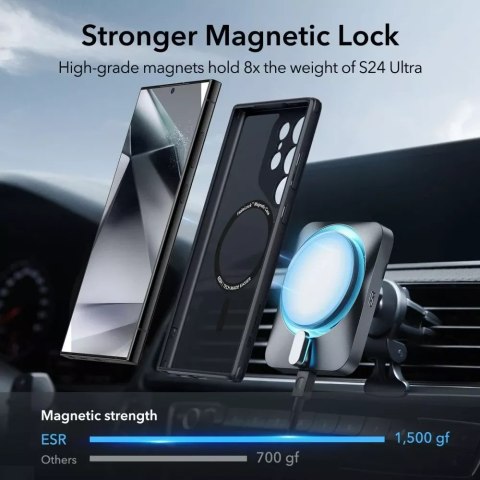ESR Etui ESR CH Halolock Magsafe do Samsung Galaxy S24 Ultra Frosted Black ESR Etui ESR CH Halolock Magsafe do Samsung Galaxy S24 Ultra Frosted Black
