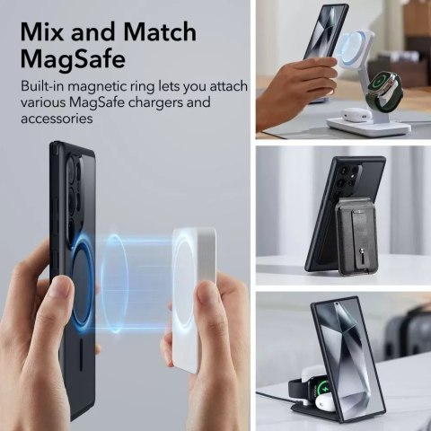 ESR Etui ESR CH Halolock Magsafe do Samsung Galaxy S24 Ultra Frosted Black ESR Etui ESR CH Halolock Magsafe do Samsung Galaxy S24 Ultra Frosted Black