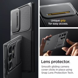 Spigen Etui Spigen Optik Armor do Samsung Galaxy S24 Ultra Black