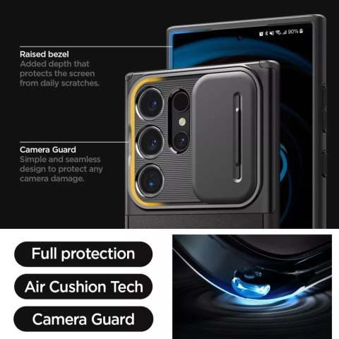 Spigen Etui Spigen Optik Armor do Samsung Galaxy S24 Ultra Black Spigen Etui Spigen Optik Armor do Samsung Galaxy S24 Ultra Black