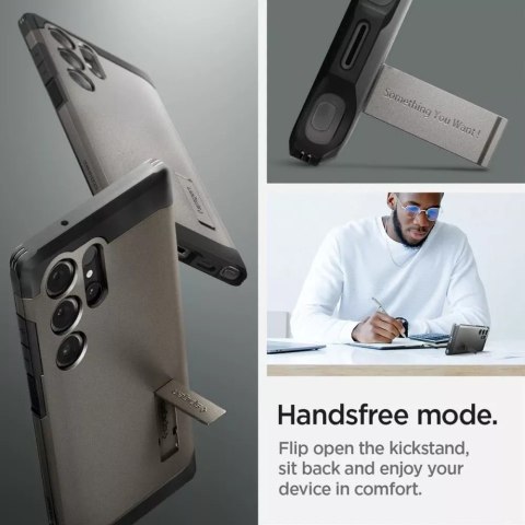 Spigen Etui Spigen Tough Armor do Samsung Galaxy S24 Ultra Gunmetal Spigen Etui Spigen Tough Armor do Samsung Galaxy S24 Ultra Gunmetal