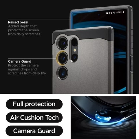 Spigen Etui Spigen Tough Armor do Samsung Galaxy S24 Ultra Gunmetal Spigen Etui Spigen Tough Armor do Samsung Galaxy S24 Ultra Gunmetal