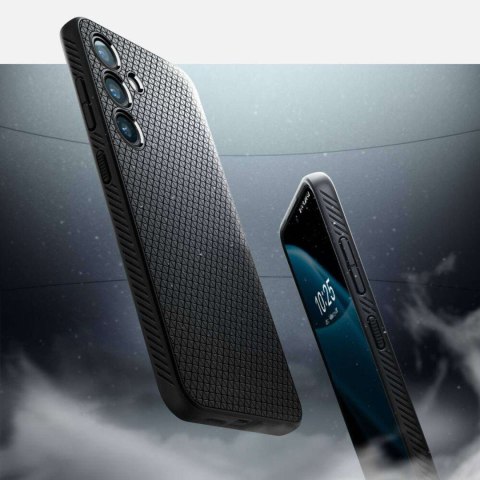 Spigen Etui do Samsung Galaxy S24+ Plus Spigen Liquid Air Case obudowa plecki czarne matowe Matte Black Spigen Etui do Samsung Galaxy S24+ Plus Spigen Liquid Air Case obudowa plecki czarne matowe Matte Black