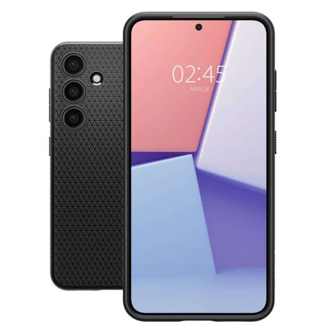 Spigen Etui do Samsung Galaxy S24+ Plus Spigen Liquid Air Case obudowa plecki czarne matowe Matte Black Spigen Etui do Samsung Galaxy S24+ Plus Spigen Liquid Air Case obudowa plecki czarne matowe Matte Black