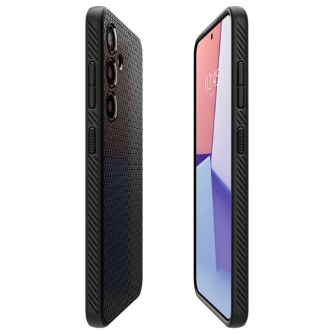 Spigen Etui do Samsung Galaxy S24+ Plus Spigen Liquid Air Case obudowa plecki czarne matowe Matte Black Spigen Etui do Samsung Galaxy S24+ Plus Spigen Liquid Air Case obudowa plecki czarne matowe Matte Black