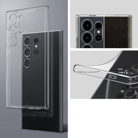 Spigen Etui do Samsung Galaxy S24 Ultra 5G Spigen Liquid Crystal Case obudowa przezroczyste plecki Clear Spigen Etui do Samsung Galaxy S24 Ultra 5G Spigen Liquid Crystal Case obudowa przezroczyste plecki Clear