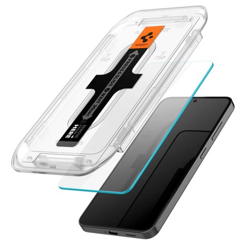 Spigen 2x Szkło hartowane do Samsung Galaxy S24 S25 Spigen Glas.TR "EZ FIT" Clear 2-Pack z ramką do montażu Spigen 2x Szkło hartowane do Samsung Galaxy S24 S25 Spigen Glas.TR "EZ FIT" Clear 2-Pack z ramką do montażu
