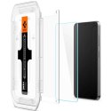 Spigen 2x Szkło hartowane do Samsung Galaxy S24 S25 Spigen Glas.TR "EZ FIT" Clear 2-Pack z ramką do montażu