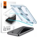 Spigen 2x Szkło hartowane do Samsung Galaxy S24+ Plus S25+ Plus Spigen Glas.TR "EZ FIT" Clear 2-Pack z ramką do montażu