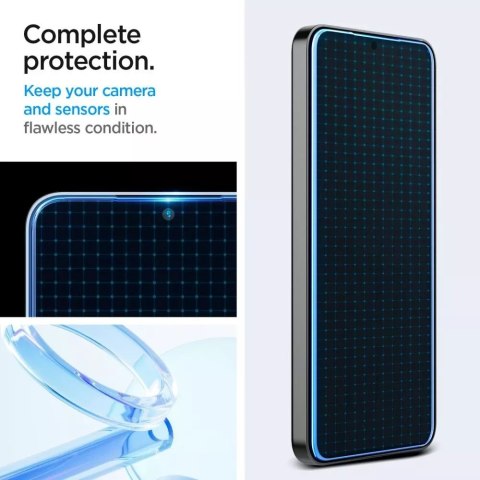 Spigen 2x Szkło hartowane do Samsung Galaxy S24+ Plus S25+ Plus Spigen Glas.TR "EZ FIT" Clear 2-Pack z ramką do montażu Spigen 2x Szkło hartowane do Samsung Galaxy S24+ Plus S25+ Plus Spigen Glas.TR "EZ FIT" Clear 2-Pack z ramką do montażu
